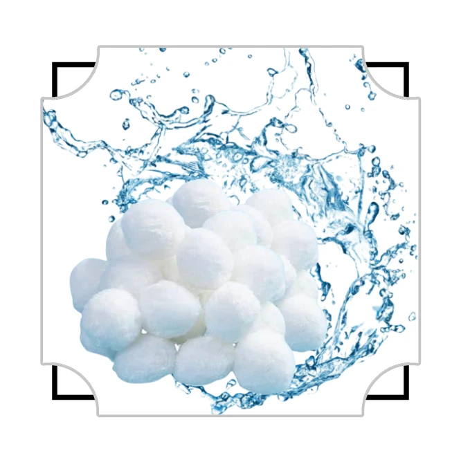 Mwens Backwash Polyester Bakteri House Filter Media Fib boul pou Koi Pond