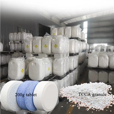 Bulk dezenfeksyon tablèt poud granules TCCA 90