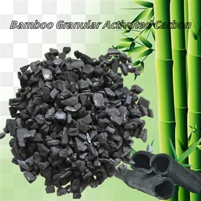 Segondè bon jan kalite chabon granules filtre adsorption banbou aktive kabòn pou pirifikasyon lè dlo