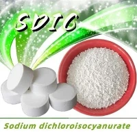 Segondè Kalite Multi-Fonksyon CAS 2893-78-9 25Kg Tanbou 60 pousan Pite Powder Sodyòm Dichloroisocyanurate SDIC