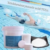 Cho vann pisin pwodwi chimik Trichloroisocyanuric asid TCCA 90 tablèt klò tablèt