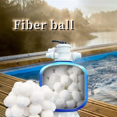 Reutilizabl Eco-zanmitay Fib Filter Ball Ranplase Pool Filter Sand Pou Pisin