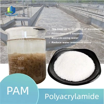 Segondè Kalite Anionik Polyacrylamide PAM ak Mol segondè pou Itilizasyon Tretman Dlo Endistriyèl